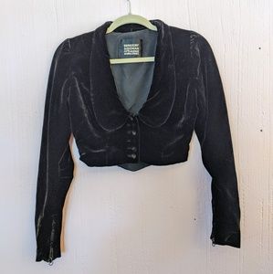 Little Velvet Cropped Jacket